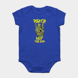 Zombie Rock-Out Hand Retro Games 8 Bit 80's 90's Attire Baby Bodysuit